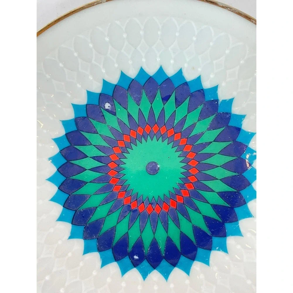 Winterling Marktleuthen Bavaria Porcelain Plates Set of 3 Mandala‎ Sunburst Gold